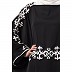 Party wear Kaftan abaya with embroidery work- Black